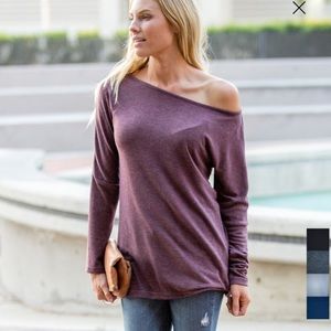 Off the shoulder long sleeve